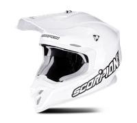 Scorpion VX-16 Evo Air Solid Casco Motocross, bianco, taglia M per maschi