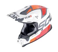 casco cross Scorpion VX-16 Evo Air bianco arancio XXL