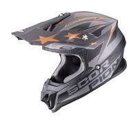 Casco Cross Scorpion VX-16 Evo Air Patriot Argento Nero Bronzo XS