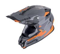 casco cross Scorpion VX-16 Evo Air Rod grigio arancio M