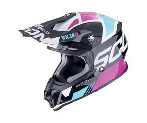 casco cross Scorpion VX-16 Evo Air rosa M