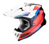 casco cross scorpion vx-22 beta - nero / rosso / bianco XL