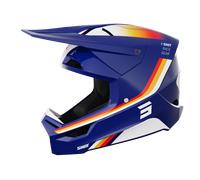 Shot Furious Aim Casco da motocross, bianco-rosso-blu, taglia L