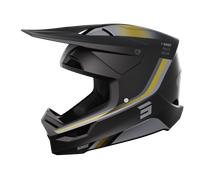 Shot Furious Aim Casco da motocross, nero-oro, taglia M
