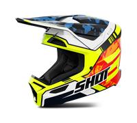 Casco Cross Shot Furious Blu/Giallo Neon LucidoS Blu,Giallo Neon Lucido