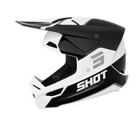 §Casco Cross Shot Furious Bolt Nero-Bianco§