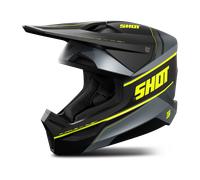 Shot Casco da motocross Furious Dust Giallo fluo opaco Taglia S