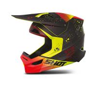 Shot Furious Matrix Casco Motocross, nero-rosso-giallo, taglia XL