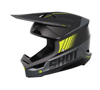 §Casco Cross Shot Furious Peak Grigio-Giallo Neon§
