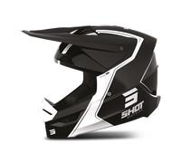 Shot Furious Reflex Casco Motocross, nero-bianco, taglia XL