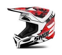 Shot Furious Flash Off-road Helmet Rosso,Bianco L