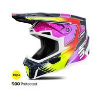 Shot Casco motocross Lite Racing Mips blu-giallo Taglia S per maschi