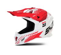 §Casco Cross Shot Lite Fury Bianco-Rosso§