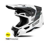 Shot Casco da motocross Lite S10 Mips nero-bianco XS uomo