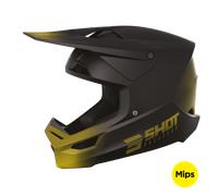 Shot Race Draw Casco Motocross, nero-oro, taglia M