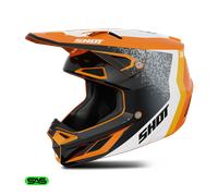 Shot Race Gear Speed Hybrid Off-road Helmet Arancione,Nero XS