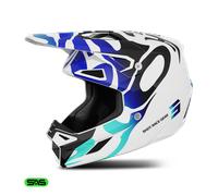 Shot Speed Ghost Casco da motocross, blu, taglia S per maschi