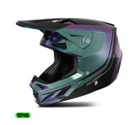 Shot Race Gear Casco da motocross Speed Fury Camaleonte Porpora Taglia S Uomo