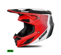Casco da motocross Shot Speed Hybrid rosso lucido L