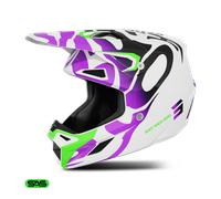 Shot Speed Ghost Casco da motocross, porpora, taglia M per maschi