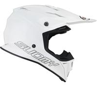 Casco cross Suomy MX SPEED PRO PLAIN WHITE Bianco in fibra