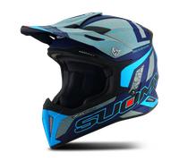 Casco Cross Suomy X-Wing Reel Blu Fluo Opaco S Blu