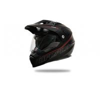 Casco Cross Visiera UFO 2024 ARIES Occhiali Nero Tourer Crossover Moto Quad ATV