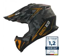 Casco Crosshelm Squadron Rebelution Camouflage Grigio Arancione