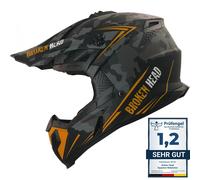 Casco Crosshelm Squadron Rebelution Camouflage Grigio Arancione