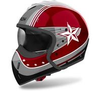 Airoh J 110 Command, casco modulare XL male Rosso Scuro/Grigio/Bianco