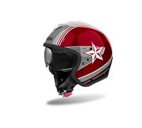 J1C09 Casco Jet AIROH J 110 Command Burgundy Gloss XS