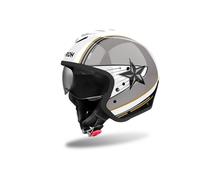 Airoh J110 Command Casco Jet, nero-grigio-bianco, taglia M