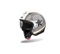 Airoh J110 Command Casco Jet, nero-grigio-bianco, taglia XL per maschi