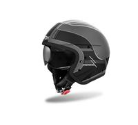 J1R35 Casco Jet AIROH J 110 Raster Black Matt M
