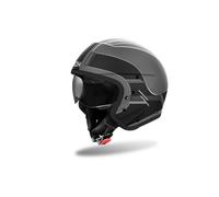 J1R35 Casco Jet AIROH J 110 Raster Black Matt M