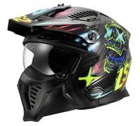 Casco Crossover Ls2 OF606 Drifter Rayz Nero Blu XS