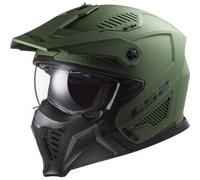 Casco Crossover Ls2 OF606 Drifter Solid Verde Militare Opaco XS