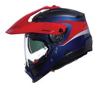 Casco Crossover Nolan N70-2 X CONVINTO 344 Blu / Rosso / Bianco Taglia:M