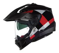 Casco Crossover Nolan N70-2 X RUVIDO 342 Nero / Grigio / Rosso Taglia:M
