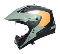 Casco Crossover Nolan N70-2 X SELVADO 348 Nero/Verde grigio/Bianco/Arancione Taglia:S