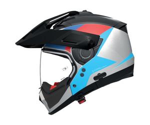 Casco Crossover Nolan N70-2 X TURBINE 350 Bianco / Nero / Blu / Rosso Taglia:S