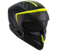 Suomy Armor Crew 2023 Casco Jet, nero-giallo, taglia L