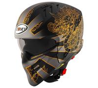 Suomy Armor Dragon, casco modulare S female Opaco Nero/Grigio/Oro