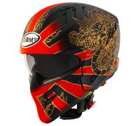 Suomy Armor Dragon, casco modulare L male Opaco Nero/Rosso/Oro