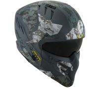 Suomy Armor Urban Squad Camo, casco modulare S male Opaco Grigio Scuro/Grigio Chiaro