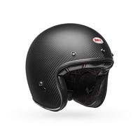 Bell Custom 500 Carbon Solid Casco Jet, carbone, taglia M
