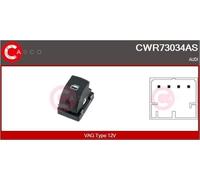 Casco CWR73034AS Interruttore Alzavetro Vag