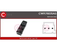 CASCO CWR76035AS Interruttore Alzavetro Mercedes