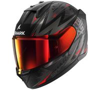 Casco Integrale Shark D-Skwal 3 Blast-R Nero Antracite Rosso Opaco XS