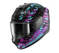 Shark D-Skwal 3 Reptaia Casco, nero-porpora, taglia S per maschi